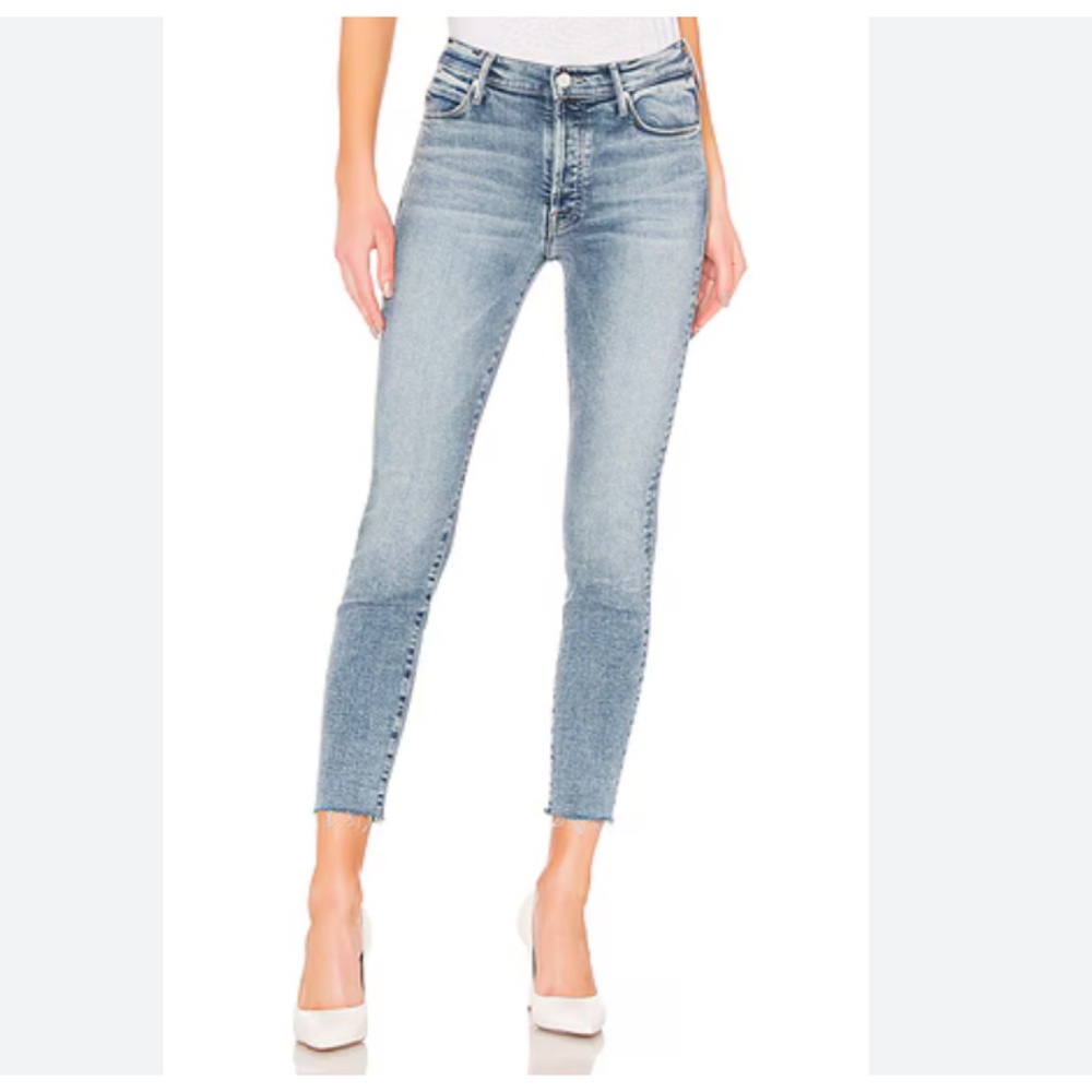 SALE! MOTHER The Stunner Ankle Fray in Whiplash Skinny Jeans Size 27